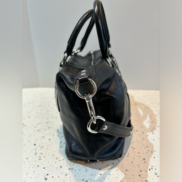 Coach Black Leather Satchel‎ or Shoulder Handbag - Picture 7 of 10